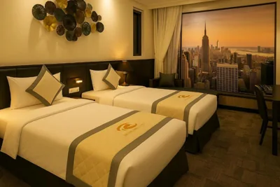 Chambre twin Superior sans fenêtre — Tuong Vi Corner Hotel